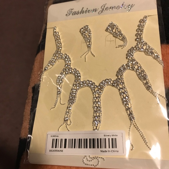 Cute wedding 2pcs set,party, evening out Beautiful rhinestones - Picture 2 of 2